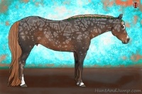Horse Color:Liver Chestnut Ice Sabino 