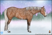 Horse Color:White Spotted Silver Brown Ice Sabino 