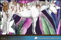 Horse Color:White Spotted Silver Black 