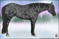 Horse Color:Black Ice  Brindle