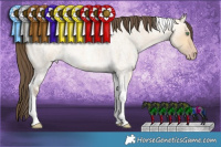 Horse Color:Sable Cream Champagne Ice Roan Dun Tobiano 