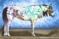 Horse Color:Bay Tobiano 
