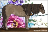 Horse Color:Liver Red Dun Splash  Brindle