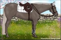 Horse Color:Silver Black 