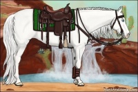 Horse Color:Silver Perlino Dun 