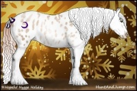 Horse Color:Buckskin Ice Pearl Sabino Blanket Rabicano Brindle