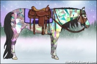 Horse Color:Bay Roan Rabicano 