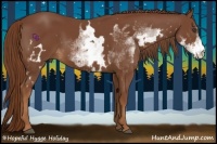 Horse Color:White Spotted Chestnut Frame 
