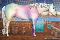 Horse Color:Watercolor Brown Appaloosa  Brindle