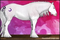 Horse Color:Watercolor Cremello Splash  Brindle