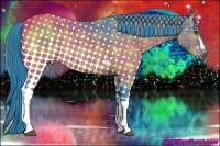 Horse Color:Watercolor Plaid  Brown  Brindle