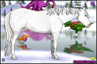 Horse Color:Silver Brown Sabino Splash Varnish 