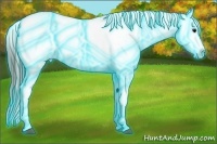 Horse Color:Thunderstruck Black Ice Snowflake Varnish  Brindle