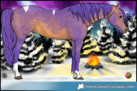 Horse Color:Watercolor Brown Tobiano 