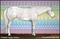 Horse Color:White Spotted Silver Bay Splash Appaloosa Rabicano 