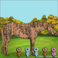 Horse Color:Smoky Black  Brindle