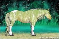 Horse Color:Watercolor Silver Brown Ice Tobiano 