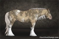 Horse Color:White Spotted Silver Amber Champagne Ice Dun Sabino 
