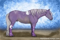 Horse Color:Watercolor Silver Brown Tobiano Rabicano  Brindle