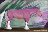 Horse Color:Watercolor Silver Brown Sabino Tobiano