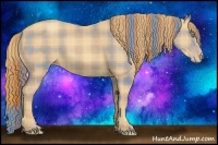 Horse Color:Plaid  Gold Champagne 