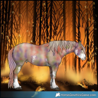 Horse Color:Nacre Liver Chestnut Pearl Sabino 