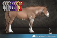 Horse Color:White Spotted Black Pearl