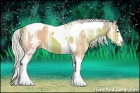 Horse Color:Watercolor Silver Bay Ice Splash Tobiano