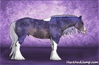 Horse Color:Watercolor Silver Brown Ice Splash Tobiano