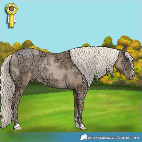 Horse Color:Chocolate Palomino Ice Pearl 