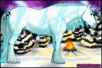 Horse Color:Thunderstruck Brown Ice Appaloosa Rabicano 