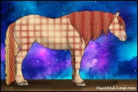 Horse Color:Plaid Gold Champagne