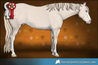 Horse Color:Smoky Creme Splash  Brindle