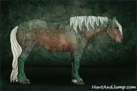 Horse Color:Watercolor Silver Brown Ice Sabino 