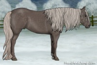 Horse Color:Silver Black 