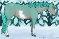 Horse Color:Watercolor White Spotted Bay 
