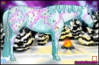 Horse Color:Thunderstruck Blue Ice Roan Splash Blanket 