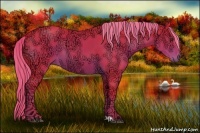 Horse Color:Watercolor Liver Chestnut Ice Sabino 