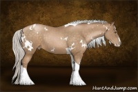 Horse Color:White Spotted Silver Brown Pearl Splash Tobiano 