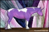 Horse Color:Watercolor Silver Brown Tobiano 