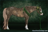 Horse Color:Chocolate Palomino Ice Sabino 