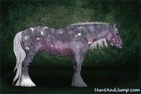 Horse Color:Watercolor White Spotted Silver Brown Ice