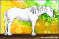 Horse Color:Watercolor Silver Brown Ice Splash Blanket 