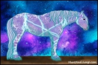 Horse Color:Thunderstruck Watercolor Silver Brown Ice Sabino 