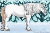 Horse Color:Sable Champagne Pearl Sabino Tobiano Near Fewspot Rabicano 