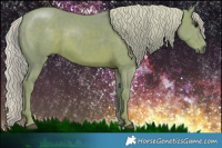 Horse Color:Watercolor Silver Black Brindle