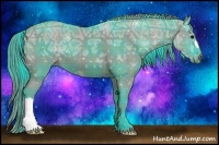 Horse Color:Watercolor Plaid Grullo Ice