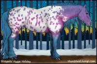 Horse Color:Watercolor Brown Appaloosa  Brindle