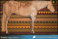 Horse Color:Chestnut Sabino  Brindle