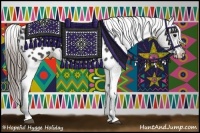 Horse Color:Black Blanket  Brindle
